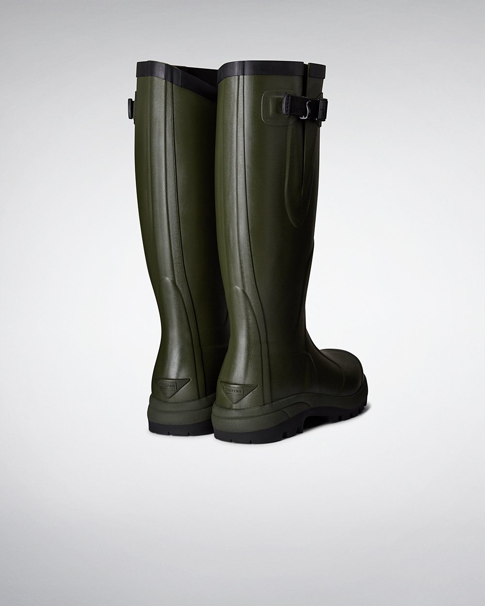 Women Hunter Balmoral Classic | Tall Rain Boots Dark Olive | NZ-69517-EBRM